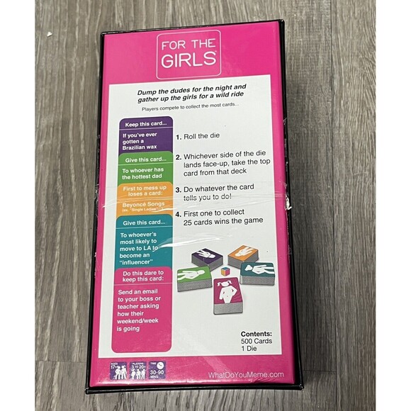 Adult‎ Party Card Game FOR THE GIRLS Bachelorette Birthday Sorority Complete - Picture 3 of 3